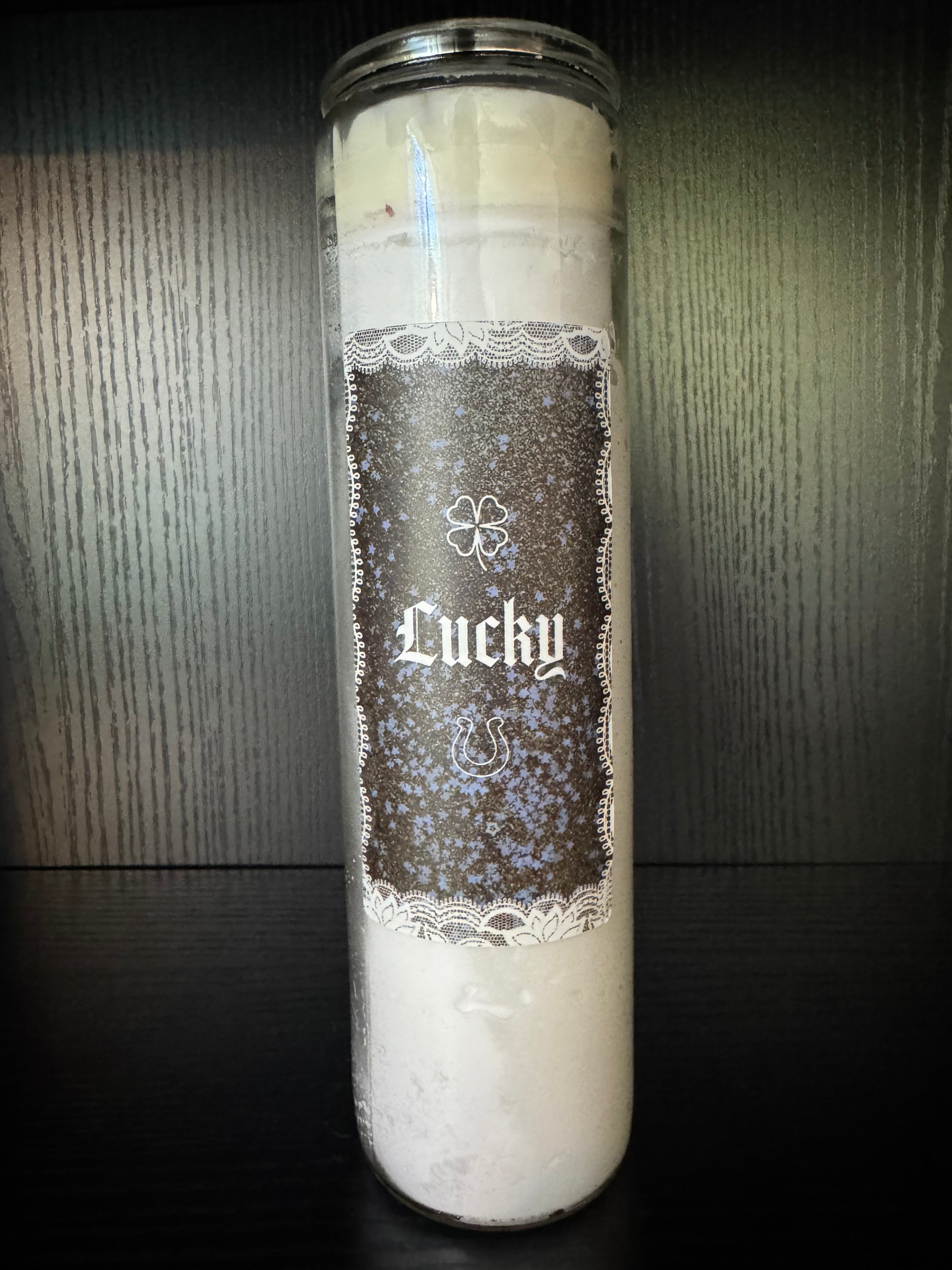 Lucky Spelled Candle